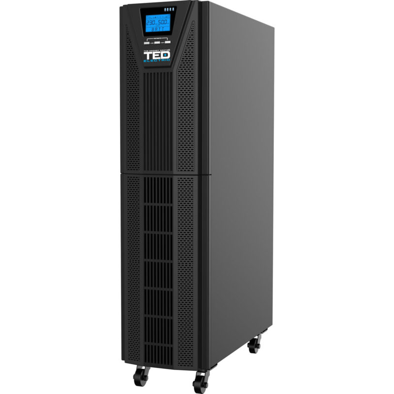 10kVA 10kW UPS Online - LCD Display - Terminal Block - TED Electric - Image 2