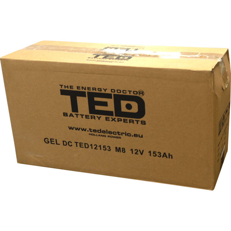 12V 153Ah GEL Deep Cycle TED12153 - VRLA / Rechargeable -TED Electric - Image 4