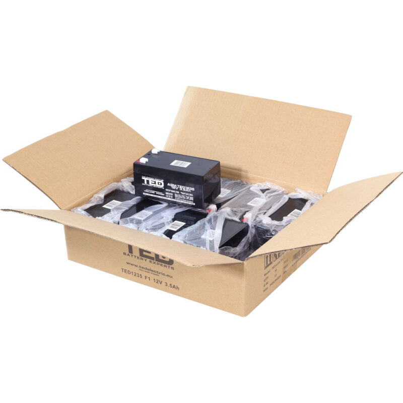 12V 3.5Ah AGM Battery TED1235 - VRLA / Rechargeable - TED Electric - Image 5